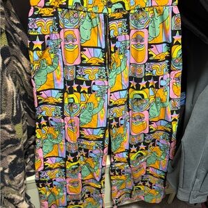 Nooworks Linen Catalina Colorful Graphic Print Pants